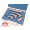 Macintosh Laryngoscope Set, With Fiber Optic Illumination