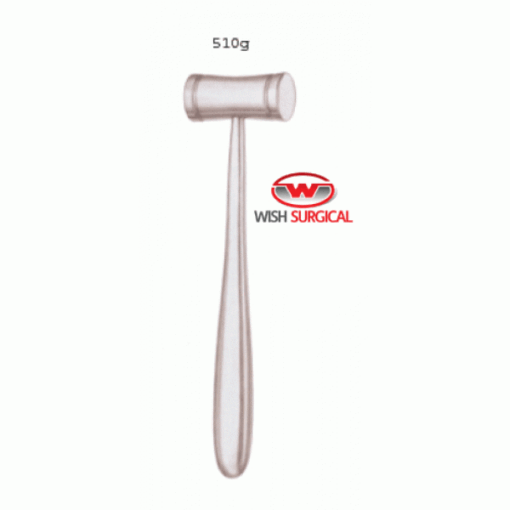 Mallet, 23 cm, Solid, 510 grams, 28mm diameter