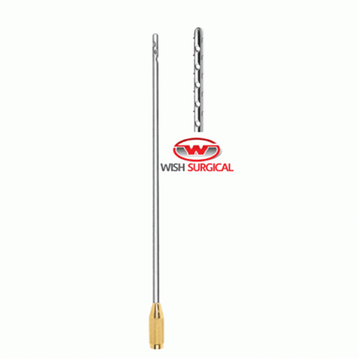 Tonnard Harvester Liposuction Cannula with Threaded Handle