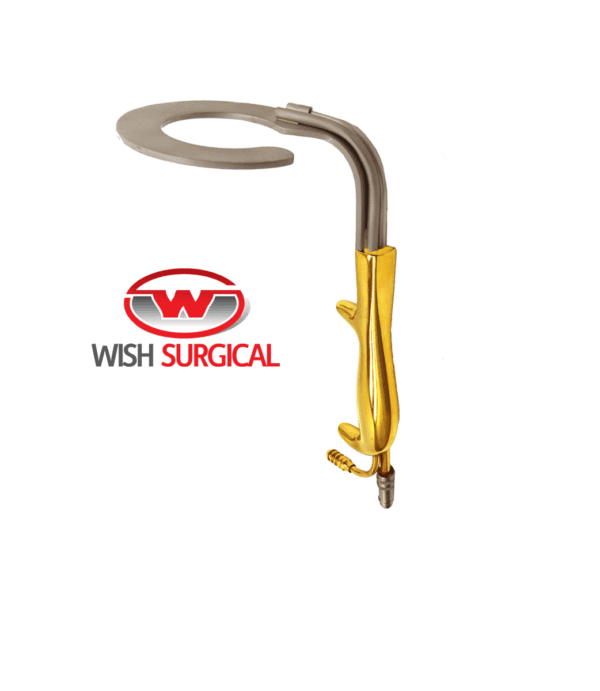 C Circular Breast Retractor With Fiber Optic