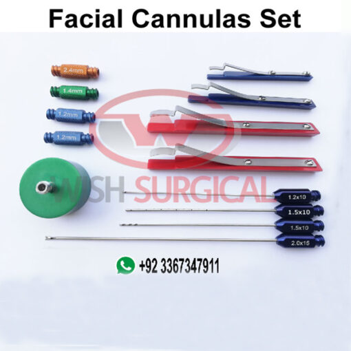 Facial Liposuction Cannulas Set (Set of 13)