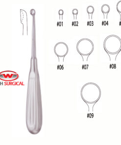 Bruns Bone Curette Sharp, 17cm