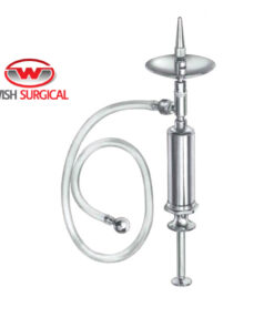 Ear Syringe, complete, self filling in plastic pouch