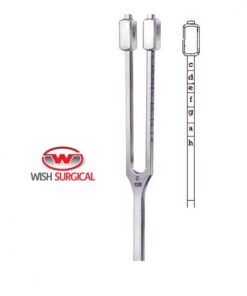 Hartmann Tuning fork, C 128, with Celebrations, French Stainless Steel