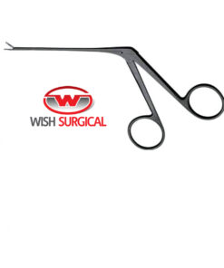 Micro Ear Forceps, Smooth, Black,3.5 x 0.8 mm, 8cm