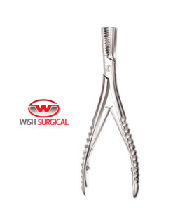OBWEGESER Bone contouring forceps, convex  concave, Blade 12 x 30 mm, Length 17 cm