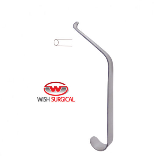 OBWEGESER Mandibular channel Retractor, Blade 8 x 10 mm, 17cm