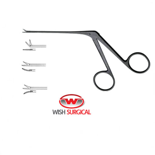SHEA-BELLUCCI Micro Ear Scissors, very delicate, Black, 8cm