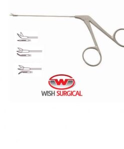 Wullstein Micro Ear Scissors, tubular shaft, sharp sharp, Tip 4 mm, 8cm