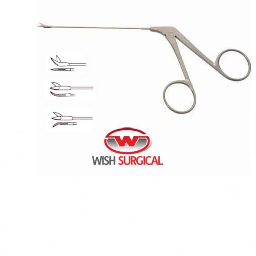 Wullstein Micro Ear Scissors, tubular shaft, sharp sharp, Tip 4 mm, 8cm