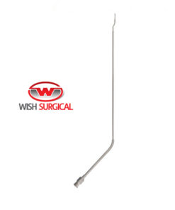 Instruments For Endolaryngeal Microsurgery, Injection Needle, bayonet-shaped, with LUER-LOCK, 23cm