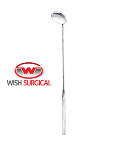 Laryngeal Mirror, Plane, With Fixed Handle, 18cm