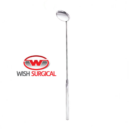 Laryngeal Mirror, Plane, With Fixed Handle, 18cm
