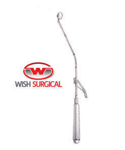 Michel Laryngeal Mirror- With Handle, Move able Mirror, 27cm