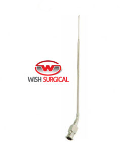 Septum Injection Needle, 0.8 mm tip, with Luer-Lock, Knee bent