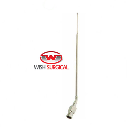 Septum Injection Needle, 0.8 mm tip, with Luer-Lock, Knee bent