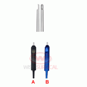 Half Cut-off Tip Liposuction Cannula with Aspirator Handle