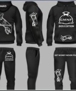 Black Tracksuit Sample, with Screen Printing