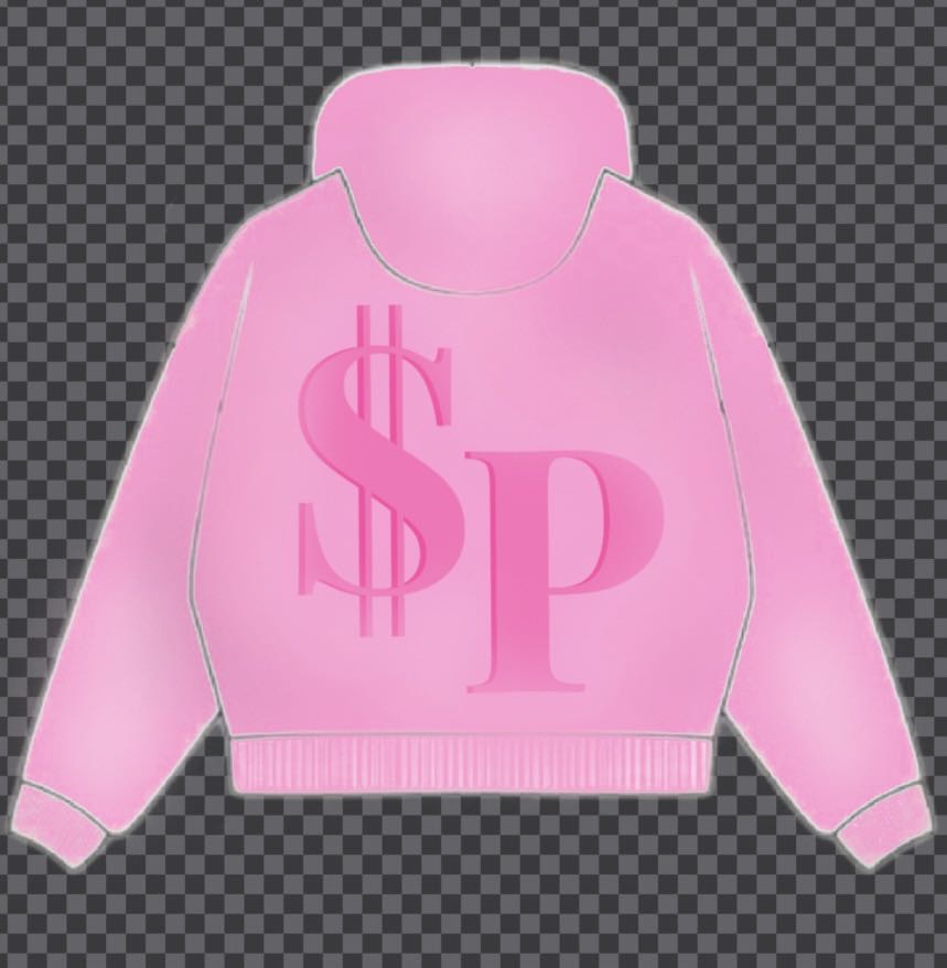 M Size Hoodie Sample, with Screen Print